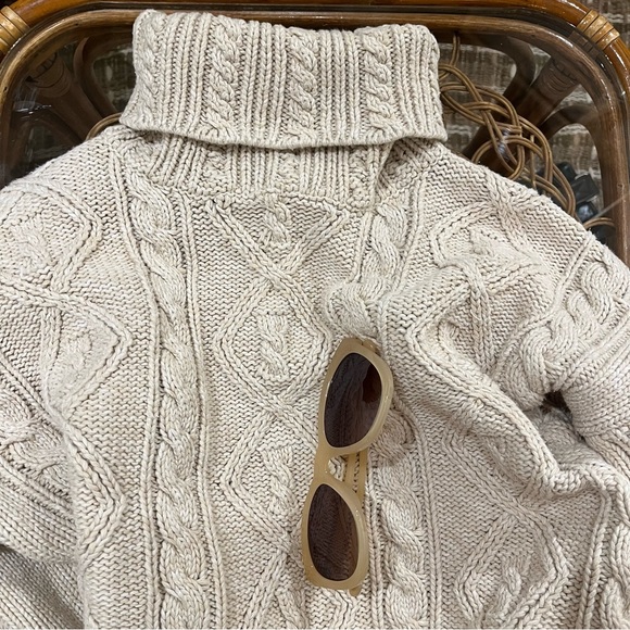 Vintage Blueberry Hill Cotton , Turtleneck Sweater , Sz M - Picture 3 of 6